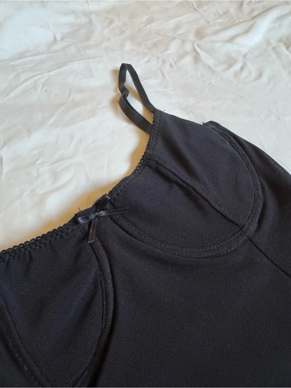 Urban Heritage Black Cropped Bustier Tank Top size: XS - S - Picture 2 of 7